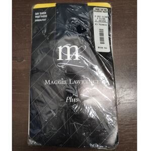Maggie Lawrence NEW Vintage Women Size 3X-4X Navy Day Sheer Sandalfoot Pantyhose